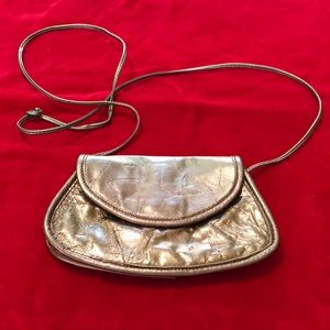 Vintage Metallic Carlos Falchi crossbody bag